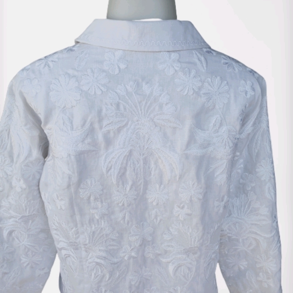 Sonia Bogner Linen Embroidered Jacket - Picture 4 of 10